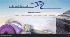 Desktop Screenshot of medisport-garmisch.de